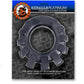 Cock Lug Lugged Cock Ring - Black