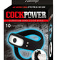 Cockpower Rechargeable Silicone Scrotum and Cock Ring - Black