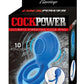 Cockpower Ultimate Vibrating Rechargeable Silicone Cock Ring - Blue