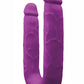 Colours DP Pleasures Silicone Double Dildo - Purple