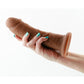 Colours Dual Density Girth Silicone Dildo
