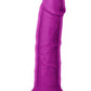 Colours Dual Density Girth Silicone Dildo - Purple - 7in