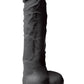 Colours Pleasures Silicone Dildo - Black - 5in