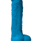 Colours Pleasures Silicone Dildo - Blue - 5in