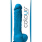 Colours Pleasures Silicone Dildo - Blue - 5in