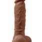 Colours Pleasures Silicone Dildo - Chocolate - 5in