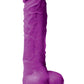 Colours Pleasures Silicone Dildo - Purple - 5in