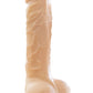 Colours Pleasures Silicone Dildo - Vanilla/White - 5in
