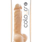 Colours Pleasures Silicone Dildo - Vanilla/White - 5in