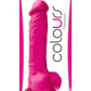 Colours Pleasures Silicone Dildo - Pink - 8in