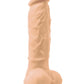 Colours Pleasures Silicone Vibrating Dildo with Balls - Vanilla - 5in