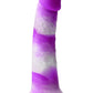 Colours Pleasures Yum Yum Silicone Dildo - Purple/White - 7in