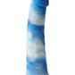 Colours Pleasures Yum Yum Silicone Dildo - Blue/White - 8in