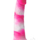 Colours Pleasures Yum Yum Silicone Dildo - Pink/White - 8in