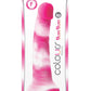 Colours Pleasures Yum Yum Silicone Dildo - Pink/White - 8in