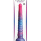 Colours Stacked Silicone Dildo - Blue/Pink - 12in