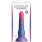 Colours Stacked Silicone Dildo - Blue/Pink - 6in