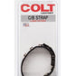 Colt Leather C/B Strap Adjustable 5 Snap Cock Ring - Black
