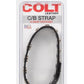 Colt Leather C/B Strap Adjustable 8 Snap Cock Ring - Black