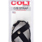 Colt Leather C/B Strap H-Piece Divider Cock Ring - Black