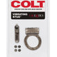 Colt Vibrating Stud Cock Ring - Black/Smoke