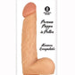 Commander Dongs Big Daddy Alpha Male Bendable Dildo with Balls - Flesh/Vanilla - 8in