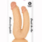 Commander Dongs Double Duty Bendable Dildo - Flesh/Vanilla - 6in