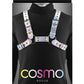Cosmo Harness Rogue Chest Harness - Multicolor/Rainbow - Medium/Small