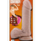 Loverboy Cowboy Dildo with Balls - Vanilla - 7.75in
