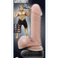 Loverboy The Goalie Vibrating Dildo with Balls - Flesh/Vanilla - 8in