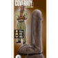 Loverboy Top Gun Tommy Dildo with Balls - Chocolate - 6.5in