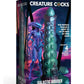 Creature Cock Galactic Breeder Ovipositor Silicone Dildo - Blue/Red/Teal