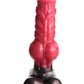 Creature Cocks Cujo Canine Silicone Dildo - Black/Red - XLarge