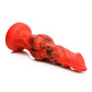 Creature Cocks Fire Hound Silicone Dildo - Black/Red - Large