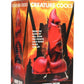 Creature Cocks Horny Devil Demon Silicone Dildo - Black/Red