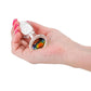 Crystal Desires Rainbow Gem Glass Anal Plugs