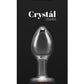 Crystal Desires Red Heart Glass Anal Plugs
