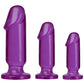Crystal Jellies Anal Starter - Purple - 3 Piece Kit