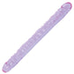 Crystal Jellies Double Dildo - Purple - 18in