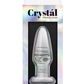 Crystal Premium Glass Butt Plug - Clear