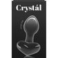Crystal Premium Glass Heart Probe - Black