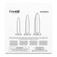 Crystal Trainer Glass Anal Plugs Kit