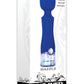 Dazzle Rechargeable Silicone Wand Massager with Glitter Handle - Blue