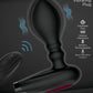 Decadence Pumped Silicone Expandable Butt Plug with Remote Control - Black