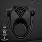 Decadence Ring Man Silicone Vibrating Cock Ring - Black