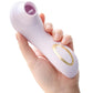 Delice Fleus Air Pulsing Vibe Rechargeable Silicone Clitoral Vibrator - Barely