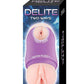 Delite Two Ways Vagina and Ass Masturbator - Blue/Purple/Vanilla
