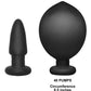 Deluxe Wonder Plug Inflatable Silicone Vibrating Butt Plug with Remote Control
