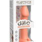 Dillio Platinum Big Hero Silicone Dildo - Orange - 6in