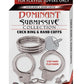 Dominant Submissive Collection Cock Ring and Handcuffs - Metal/Silver